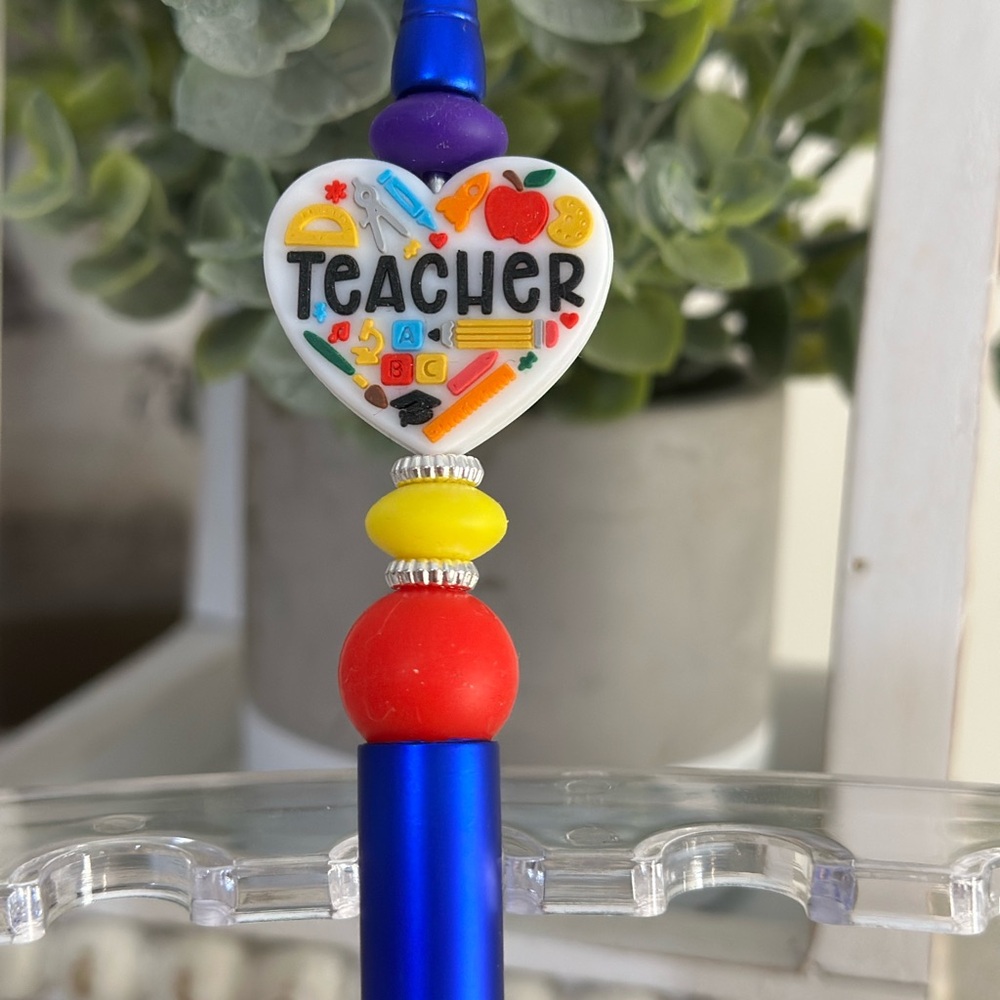 Colorful Teacher-Themed Pen